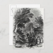 Carte Postale Samoset, le visiteur indien (Devant / Derrière)