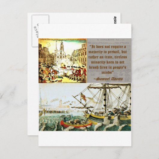 Carte Postale Samuel Adams (Devant / Derrière)