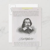 Carte Postale Samuel de Champlain (Devant / Derrière)