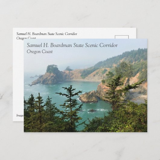 Carte Postale Samuel H. Boardman, Côte de l'Oregon (Devant / Derrière)