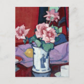 Carte Postale Samuel John Peploe Rose Roses, Vase Chinois (Devant)