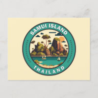 Samui Island Thaïlande Insigne d'art de voyage