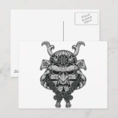 Carte Postale Samurai (Devant / Derrière)