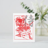 Carte Postale Samurai (Debout devant)