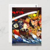 CARTE POSTALE SAMURAI (Devant / Derrière)