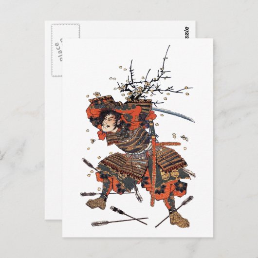 Carte Postale Samurai (Devant / Derrière)