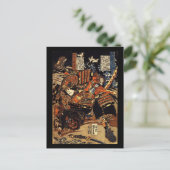 Carte Postale Samurai au combat, vers les années 1800 (Debout devant)