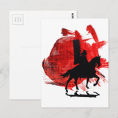 Carte Postale Samurai japonais (Devant / Derrière)