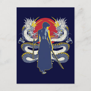 Carte Postale Samurai Sept