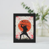 Carte Postale Samurai Warrior Japanese Swordsman (Debout devant)