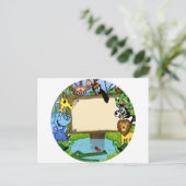 Carte Postale S'amuser avec les animaux (Debout devant)