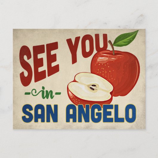 Carte Postale San Angelo Texas Apple - Vintage voyage (Devant)