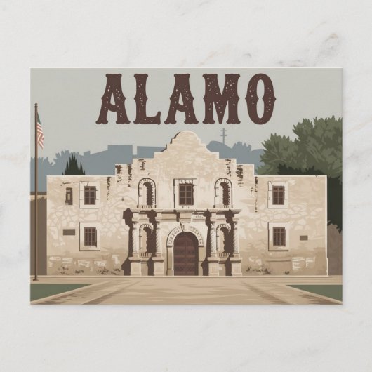 Carte Postale San Antonio, Texas, Alamo (Devant)