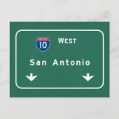 Carte Postale San Antonio Texas tx Autoroute Interstate Freeway (Devant)