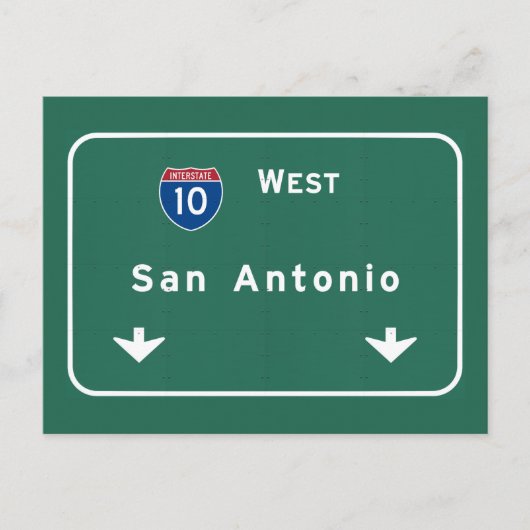 Carte Postale San Antonio Texas tx Autoroute Interstate Freeway  (Devant)
