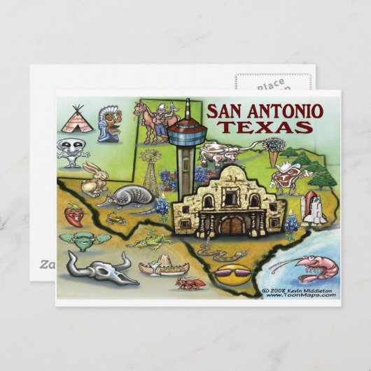 Carte Postale San Antonio TX (Devant / Derrière)