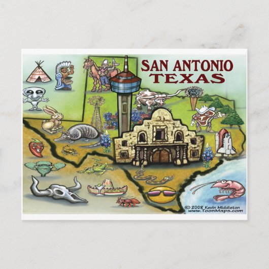 Carte Postale San Antonio TX (Devant)