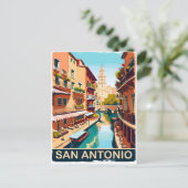 Carte Postale San Antonio, Ville, Voyage (Debout devant)