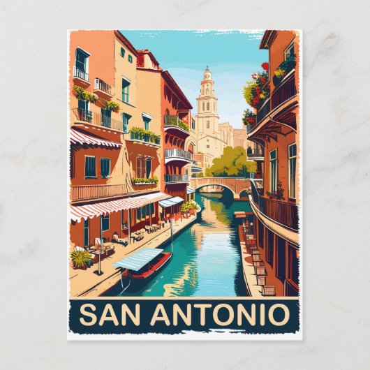 Carte Postale San Antonio, Ville, Voyage (Devant)