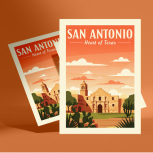 Carte Postale San Antonio vintage