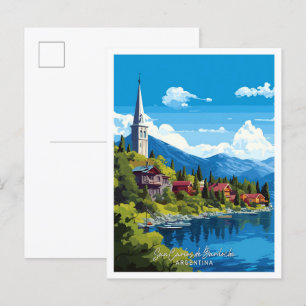 Carte Postale San Carlos de Bariloche Argentine Travel