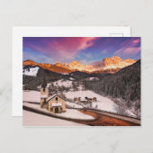 Carte Postale San Cipriano en hiver (Devant / Derrière)