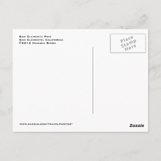 Carte postale San Clemente (Dos)