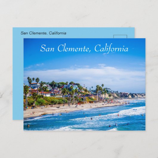 Carte postale San Clemente Beach (Devant / Derrière)