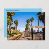 Carte Postale San Clemente Railroad Crossing Train Tracks (Devant / Derrière)