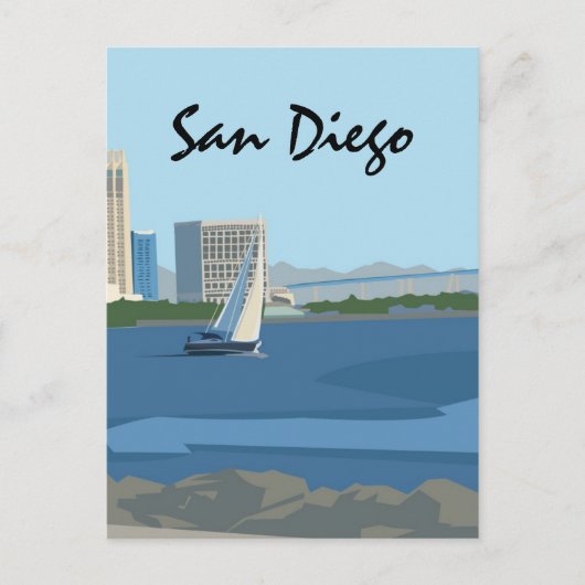 Carte postale San Diego Bay (Devant)