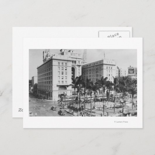 Carte Postale San Diego, CA City Vue de US Grant Hotel (Devant / Derrière)