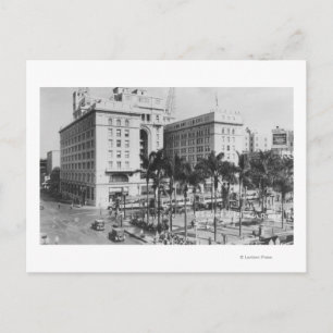 Carte Postale San Diego, CA City Vue de US Grant Hotel