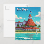 Carte Postale San Diego California Coronado Hotel (Devant / Derrière)