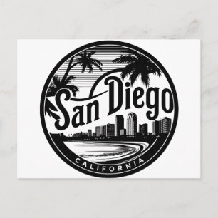 Carte Postale San Diego California Skyline