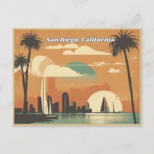 Carte Postale San Diego, Californie (Devant)