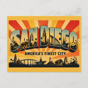 Carte Postale San Diego Californie la plus belle ville d'Amériqu