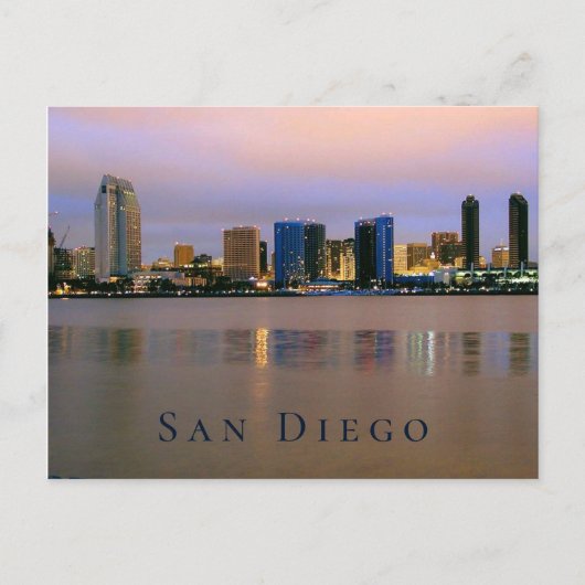Carte Postale San Diego, Californie Skyline (Devant)