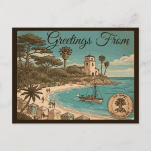 Carte Postale San Diego Californie Souvenir de Voyage Vintage