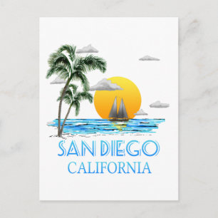 Carte Postale San Diego Californie Voile