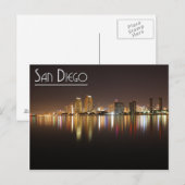 Carte Postale San Diego La Nuit (Devant / Derrière)