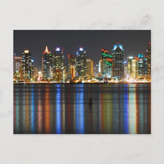 Carte Postale San Diego Skyline @ Night (Devant)