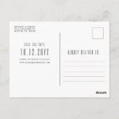 Carte Postale San Diego Skyline Save the Date Borderless Deco (Dos)