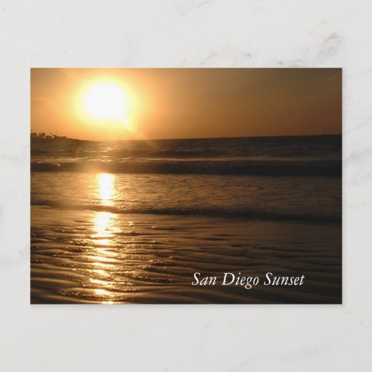 Carte postale San Diego Sunset (Devant)