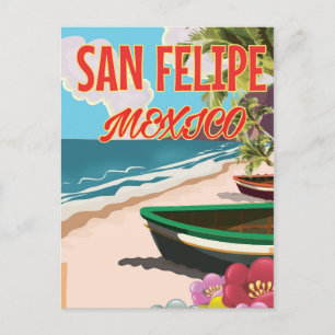 Carte Postale San Felipe Beach Mexique poster de voyage