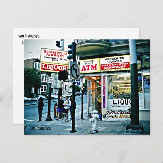 Carte Postale san francisco (Devant / Derrière)