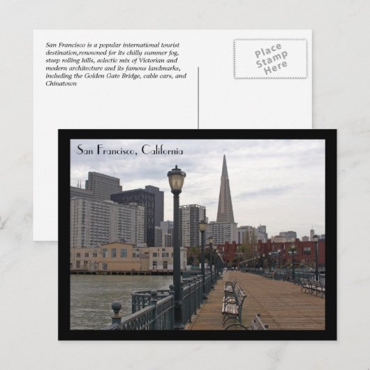 Carte postale San Francisco (Devant / Derrière)