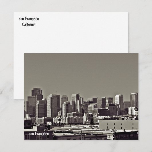 Carte Postale San Francisco (Devant / Derrière)