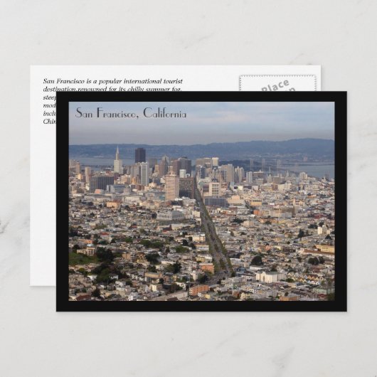 Carte postale San Francisco (Devant / Derrière)