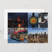 Carte postale San Francisco Attractions #2 (Devant / Derrière)