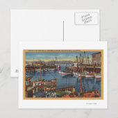 Carte Postale San Francisco, CA Flotte de pêche à Fisherman's (Devant / Derrière)
